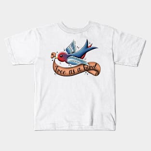 Free as a bird Kids T-Shirt